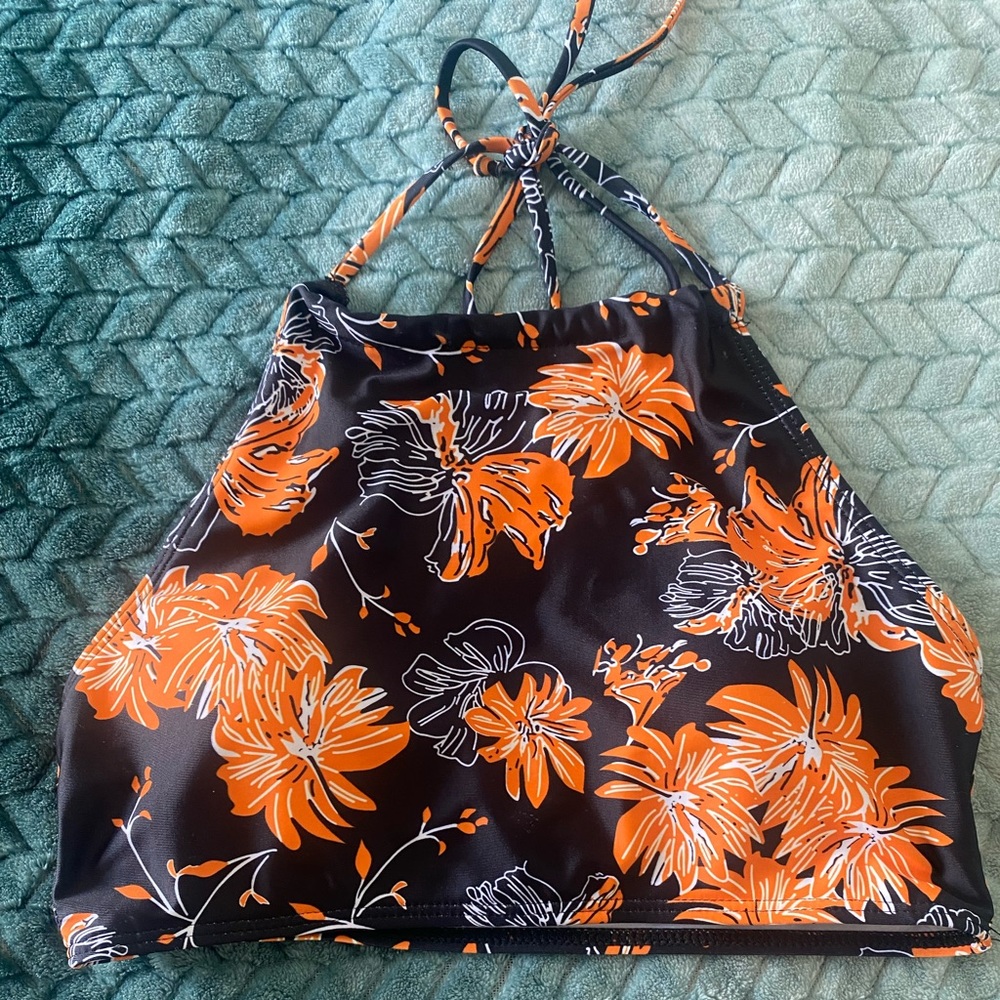 Floral swim top